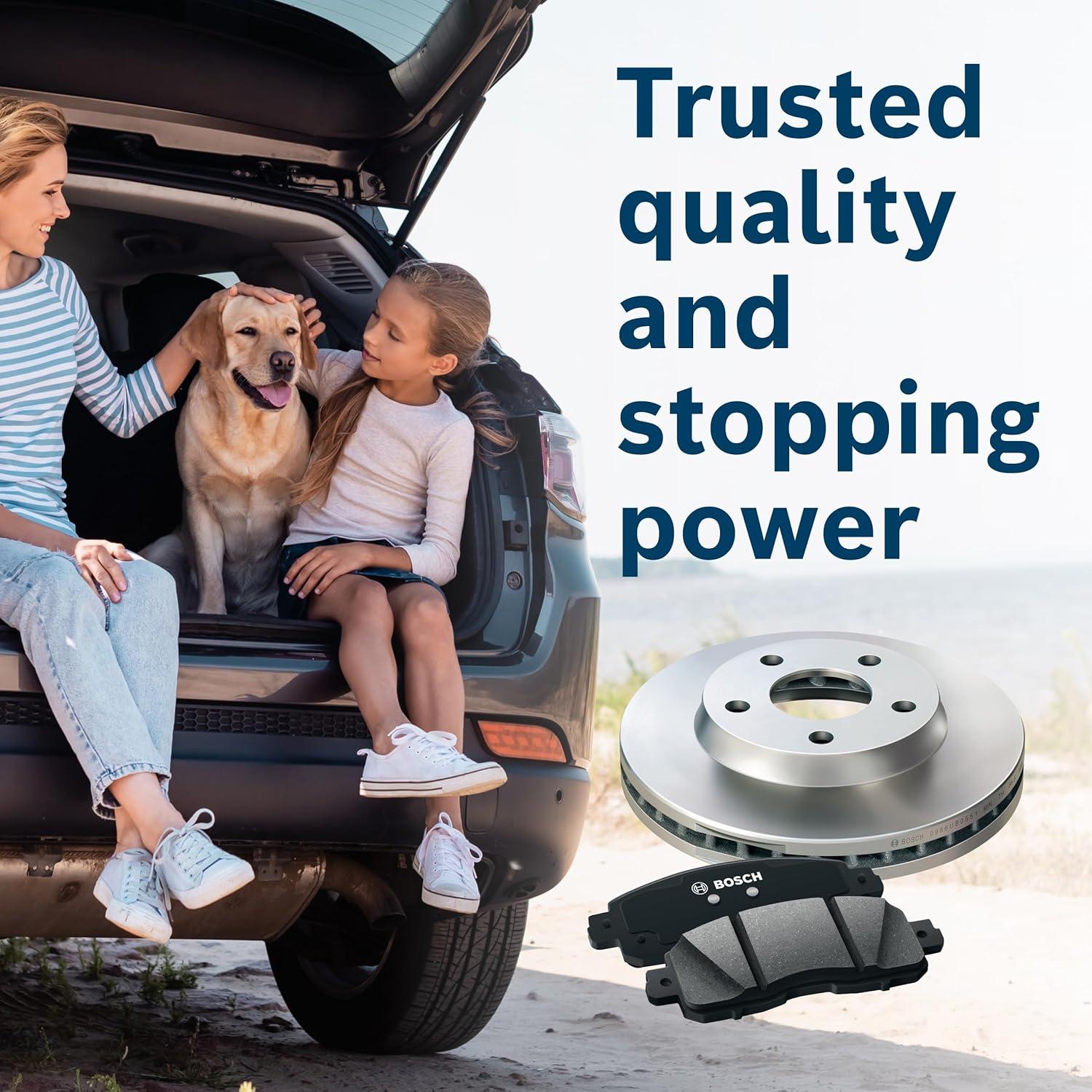 imageBOSCH 50011479 QuietCast Premium Disc Brake Rotor  Compatible with Select Lexus NX200t NX300h RX350 RX450h Toyota Highlander Sienna FRONT  Single