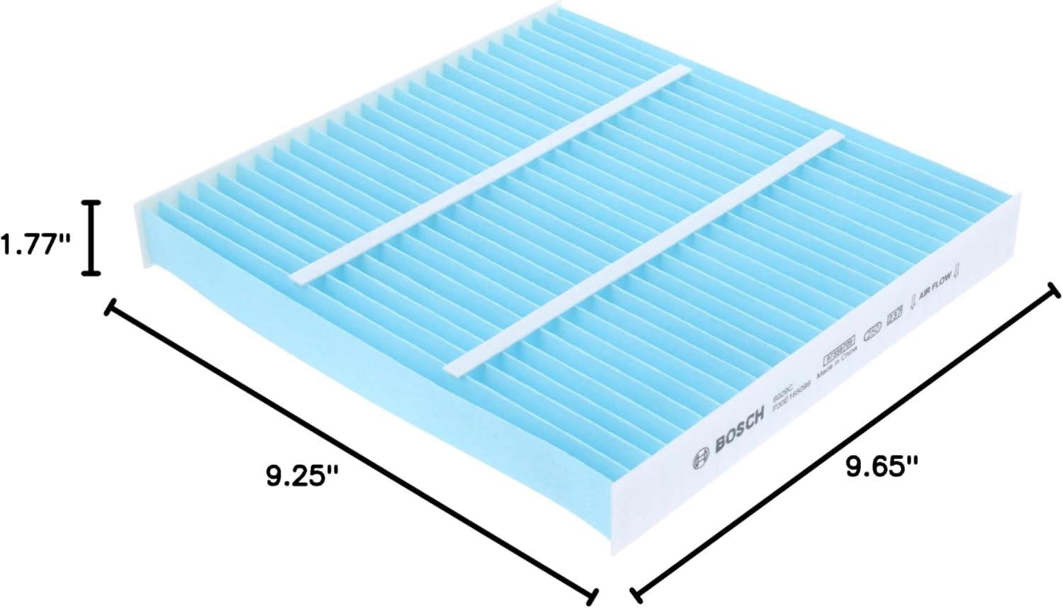 imageBOSCH 6029C HEPA Cabin Air Filter  Compatible With Select Acura CSX ILX MDX RDX RL RLX TL TLX TSX ZDX Honda Accord Civic Crosstour CRV Odyssey Passport Pilot Ridgeline