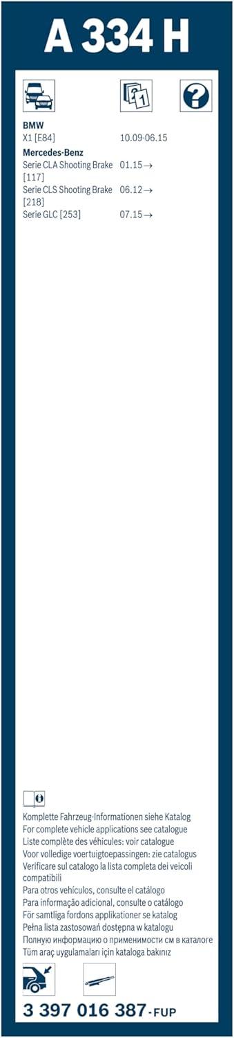 imageBOSCH A300H OE Specialty Rear Wiper Blade 12quot  SingleA334H 13