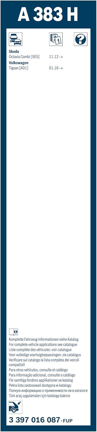 imageBOSCH A300H OE Specialty Rear Wiper Blade 12quot  SingleA383H 15