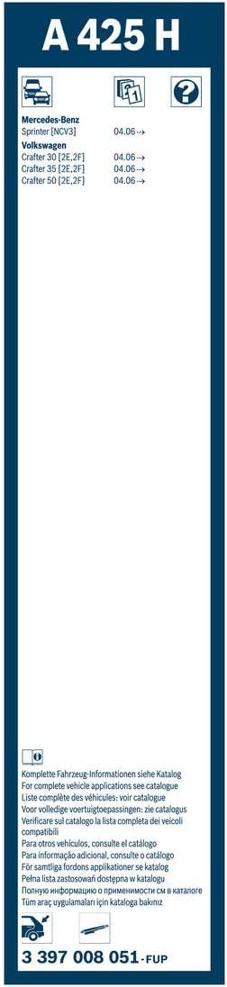 imageBOSCH A300H OE Specialty Rear Wiper Blade 12quot  SingleA425H 17