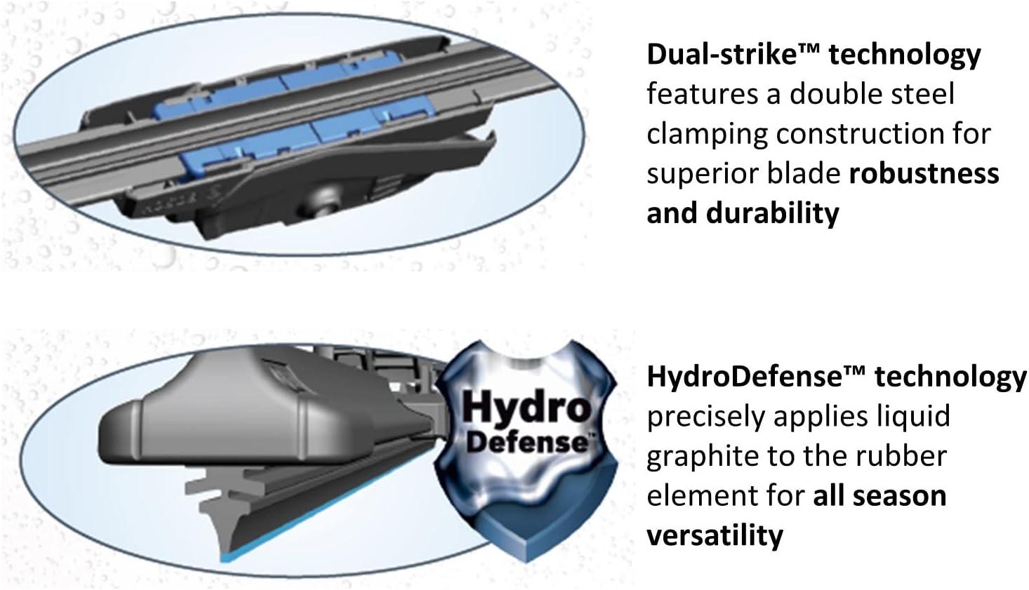 imageBOSCH B36014 360 Complete Vehicle Wiper Blade Replacement  Includes Front Beam Blades Pair  Rear Wiper Blade 1  26quot17quot12quot