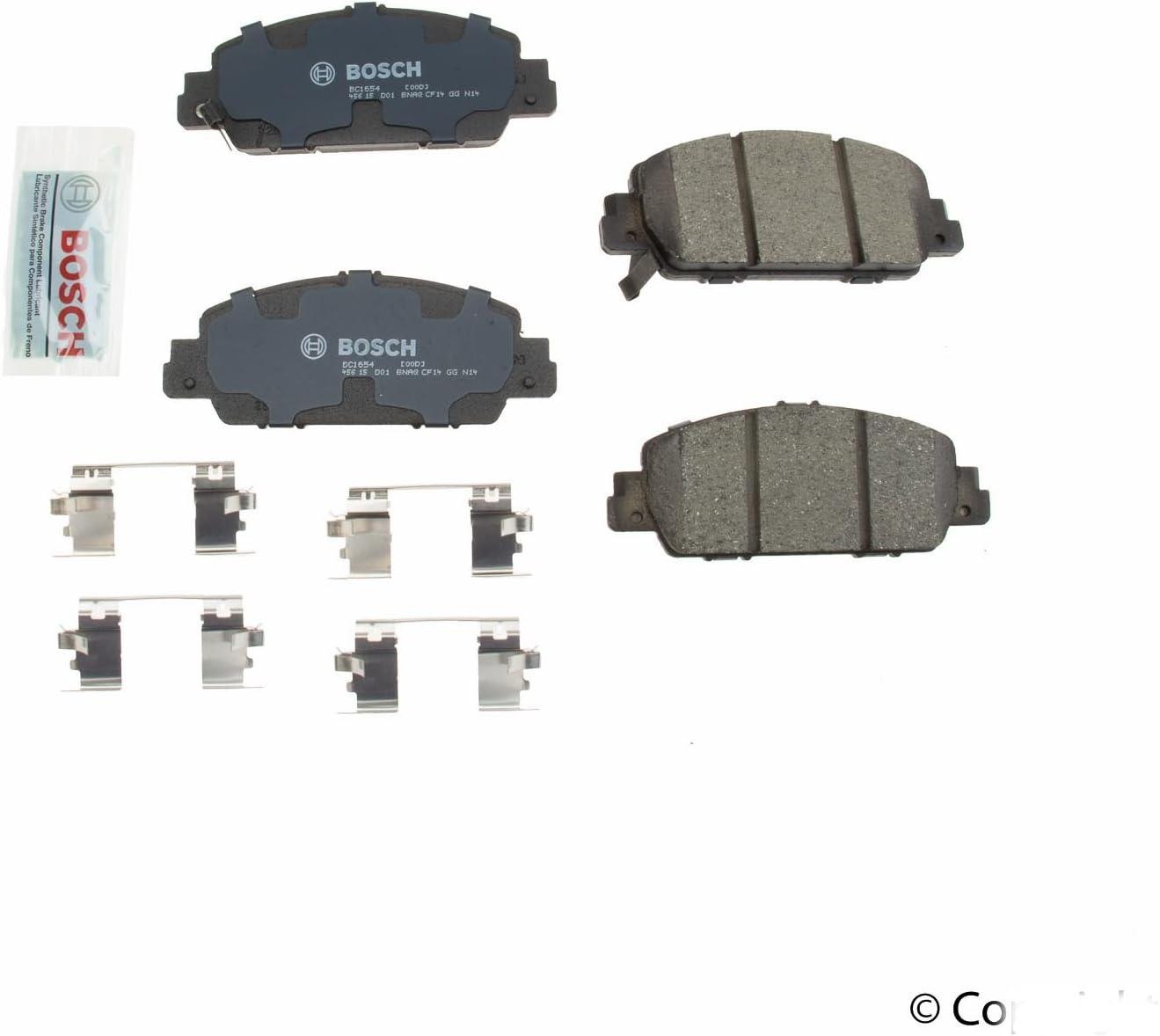 imageBOSCH BC1654 QuietCast Premium Ceramic Disc Brake Pad Set  Compatible with Select Honda Accord HRV FRONT