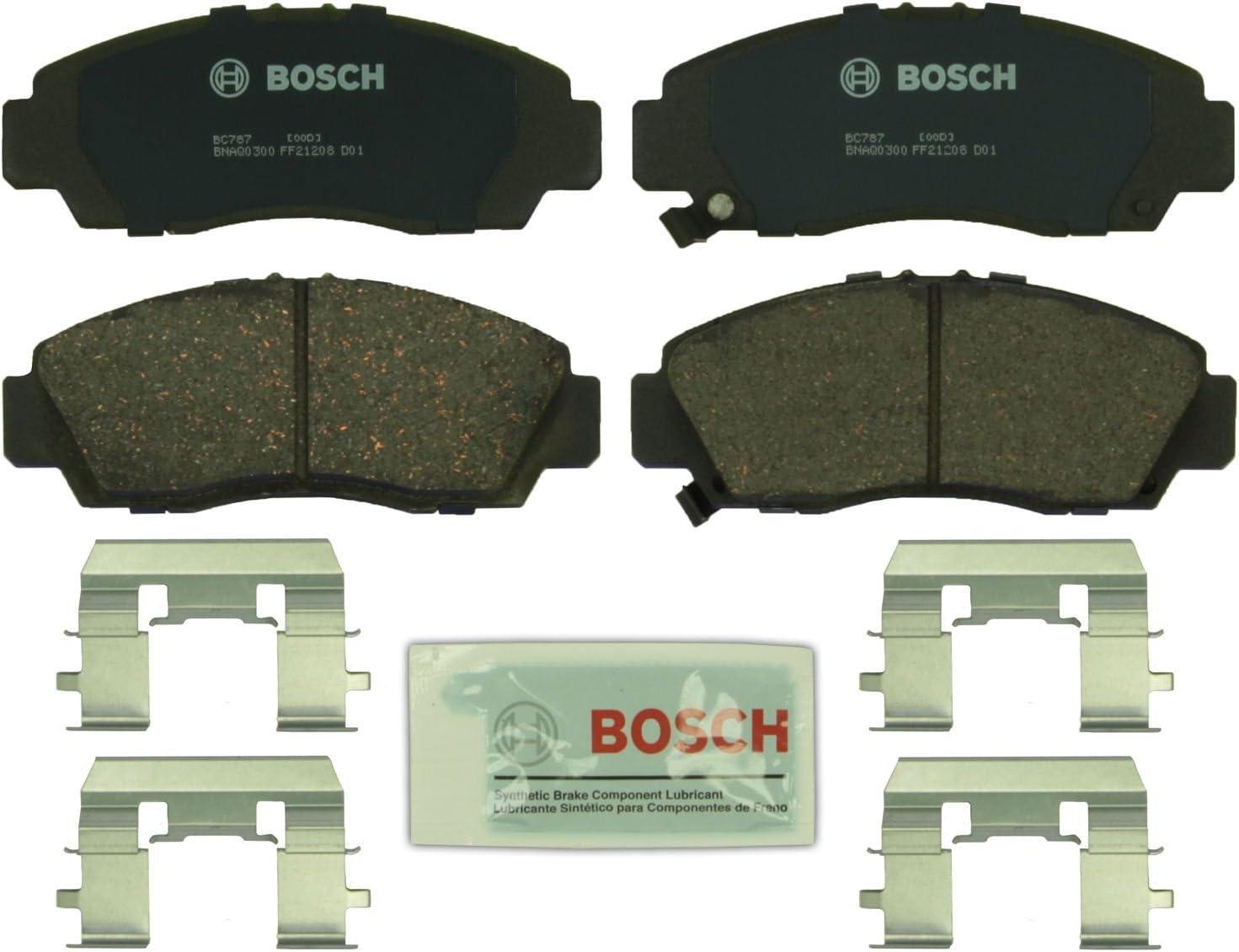 imageBOSCH BC787 QuietCast Premium Ceramic Disc Brake Pad Set  Compatible with Select Acura CL RL TL TSX Honda Accord FRONT