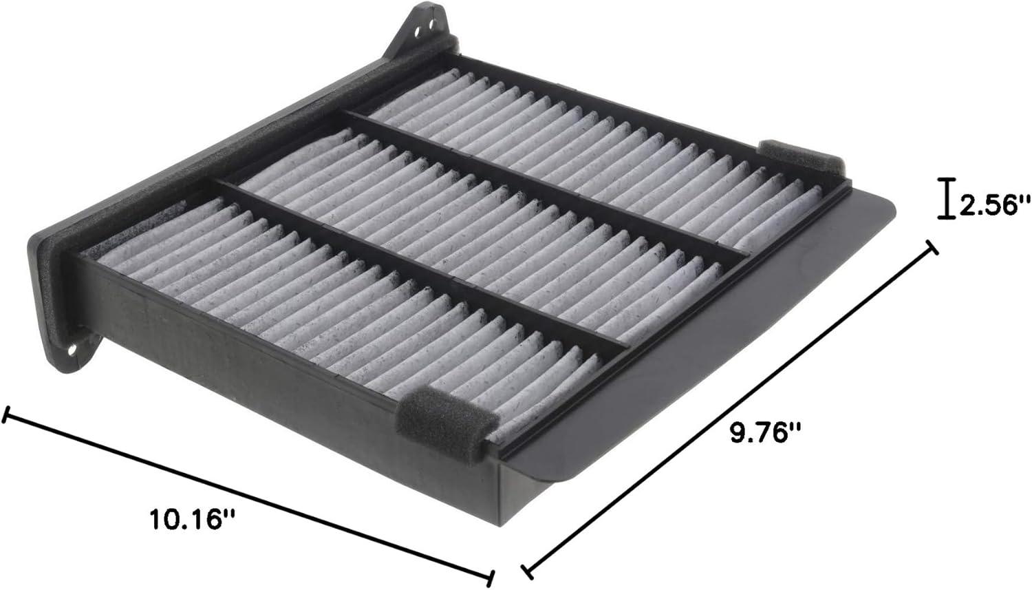 imageBOSCH C3947WS Activated Charcoal Workshop Cabin Air Filter  Compatible with Select Buick Enclave Chevrolet Traverse GMC Acadia Acadia Limited Saturn Outlook98 x 102 x 26