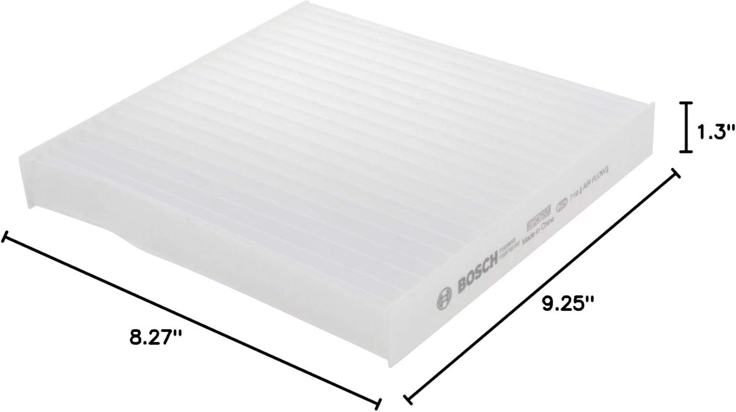 imageBOSCH C3947WS Activated Charcoal Workshop Cabin Air Filter  Compatible with Select Buick Enclave Chevrolet Traverse GMC Acadia Acadia Limited Saturn Outlook83 x 93 x 13