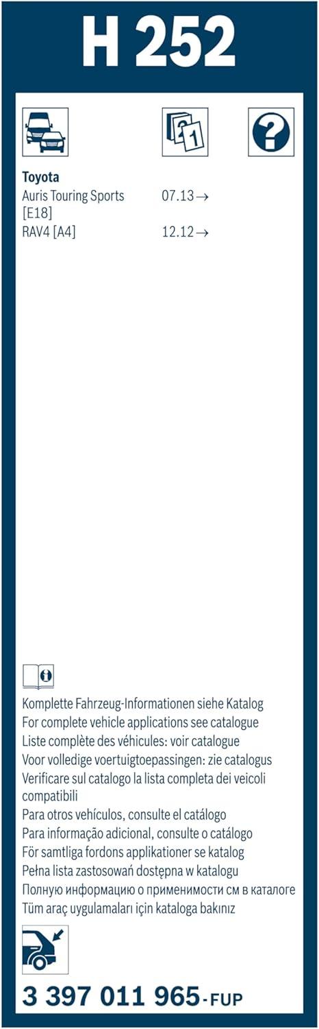 imageBOSCH H252 OE Specialty Rear Wiper Blade 10quot  Single