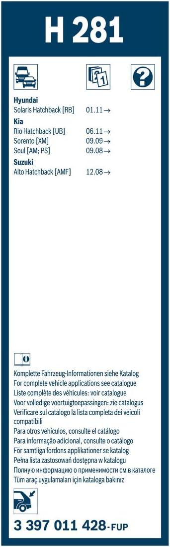 imageBOSCH H301 Rear Wiper Blade 12quot  SingleH281 11 Pack of 10