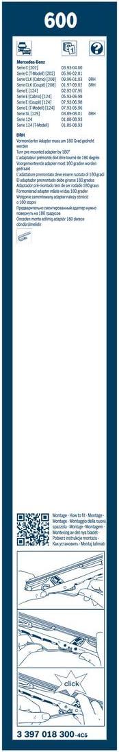 imageBOSCH H301 Rear Wiper Blade 12quot  SingleH351