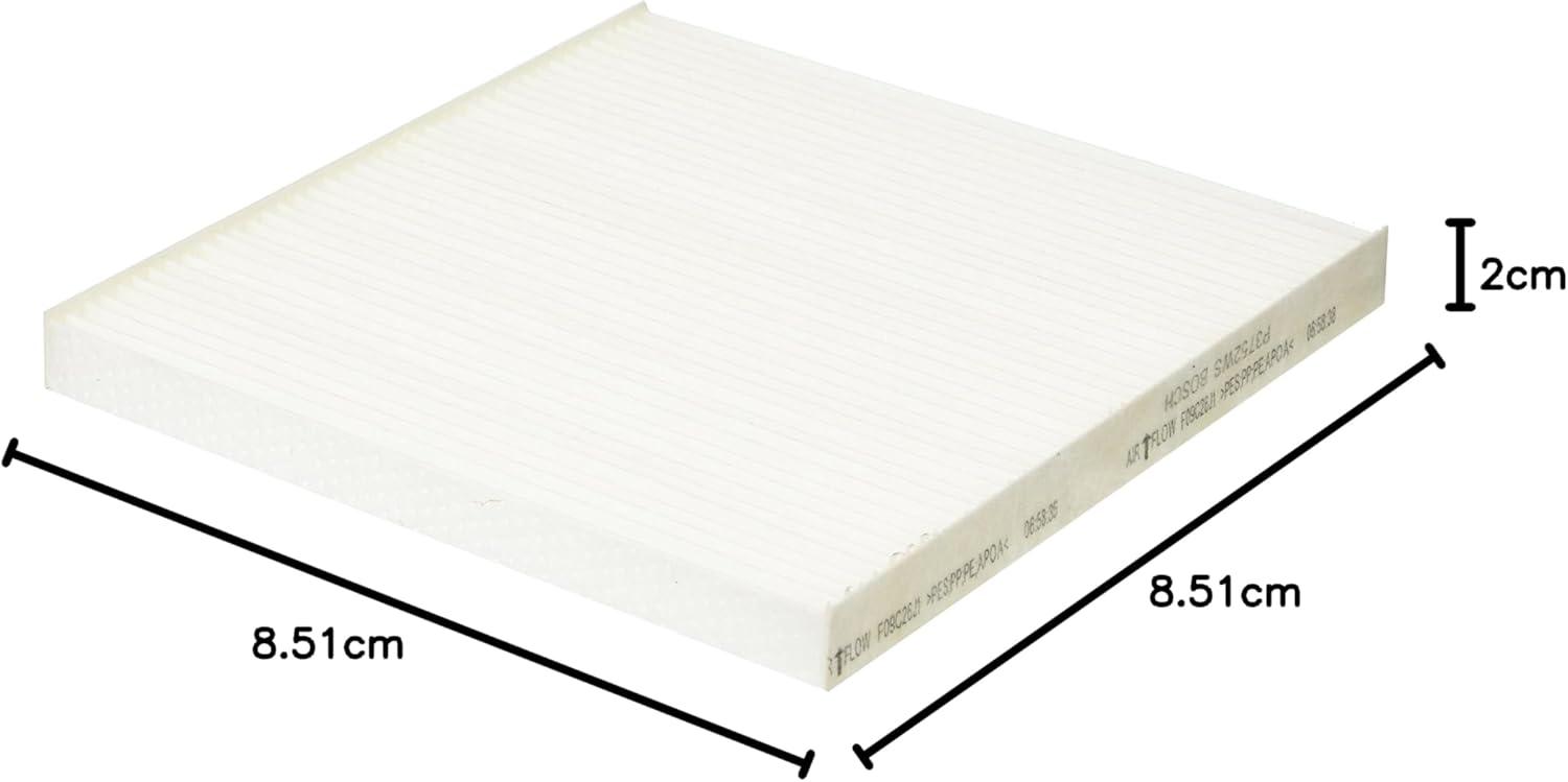 imageBOSCH P3752WS Workshop Cabin Air Filter  Compatible with Select Dodge Dart Pontiac Vibe Toyota Tacoma87 x 85 x 1 Pack of 3