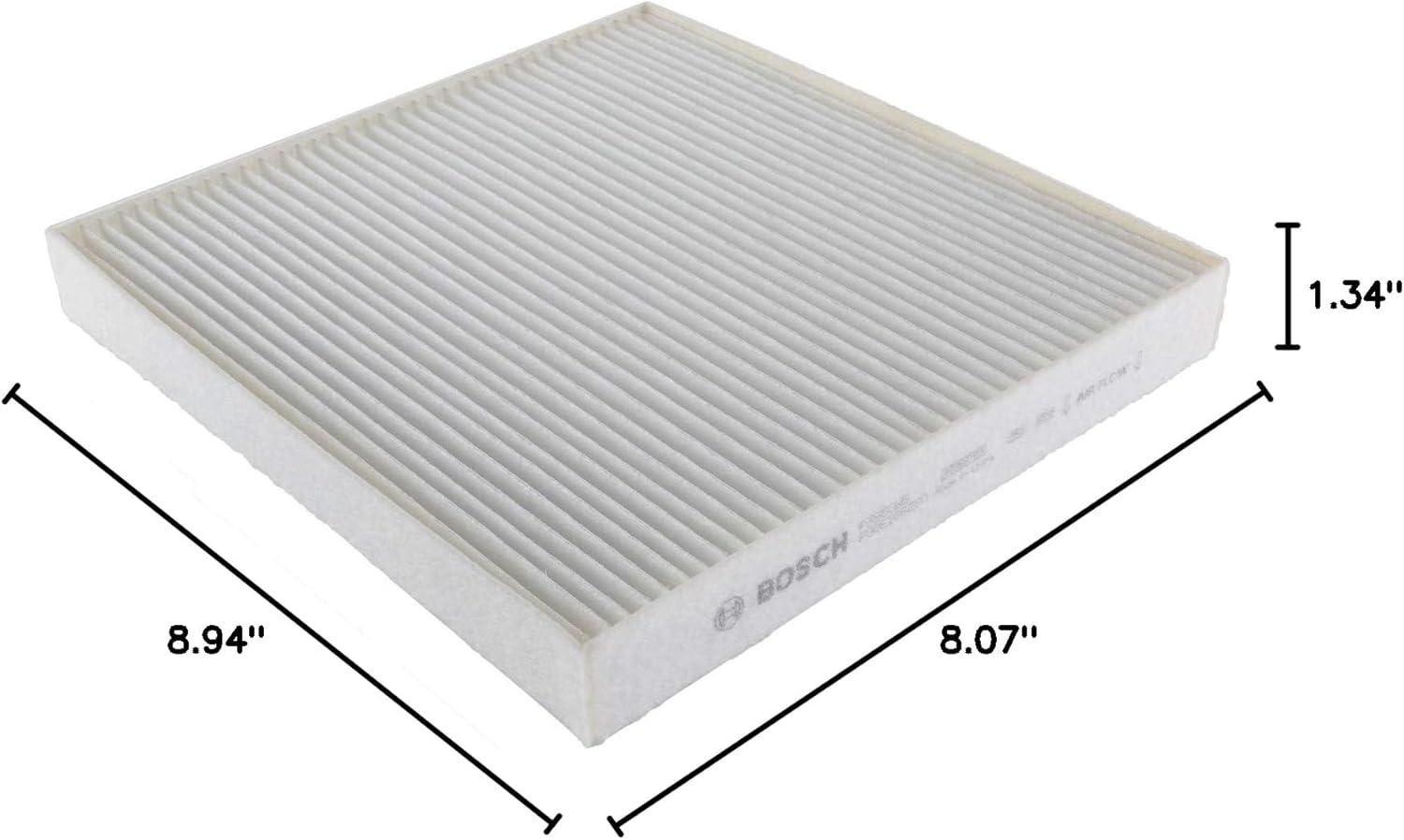 imageBOSCH P3950WS Workshop Cabin Air Filter  Compatible with Select Cadillac Escalade Chevrolet Silverado Suburban Tahoe GMC Sierra Yukon Yukon XL81 x 89 x 13