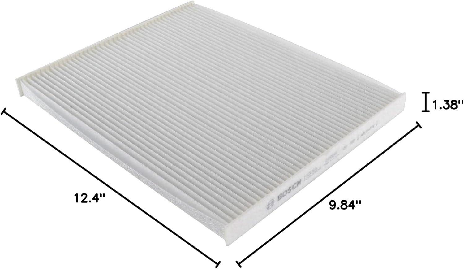 imageBOSCH P3951WS Workshop Cabin Air Filter  Compatible with Select Ford Edge Fusion Police Responder Hybrid SSV PlugIn Hybrid Lincoln Continental MKX MKZ98 x 124 x 14