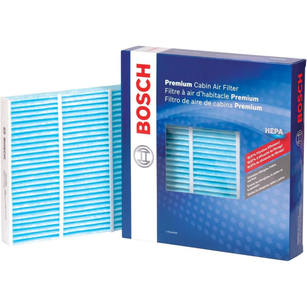 imageBOSCH 6039C HEPA Cabin Air Filter  Compatible with Select Buick Cascada Encore LaCrosse Regal Verano Cadillac ELR SRX Chevrolet Cruze Malibu Orlando Sonic Spark Trax Volt Saab 9583 x 98 x 16