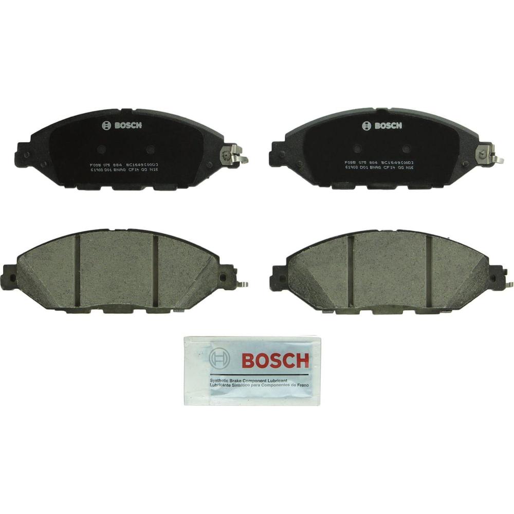 imageBOSCH BC1649 QuietCast Premium Ceramic Disc Brake Pad Set  Compatible with Select Infiniti JX35 QX60 Nissan Murano Pathfinder FRONT