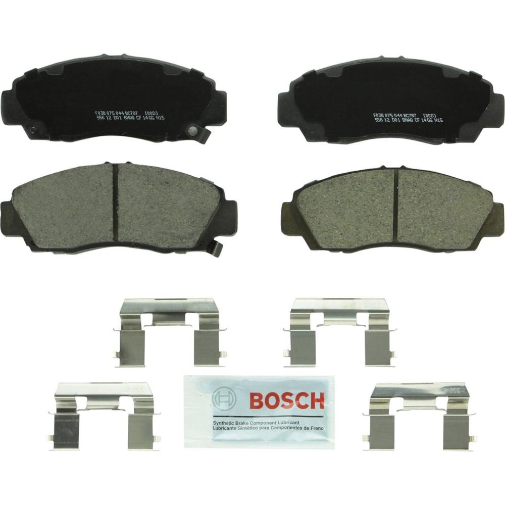 imageBOSCH BC787 QuietCast Premium Ceramic Disc Brake Pad Set  Compatible with Select Acura CL RL TL TSX Honda Accord FRONT