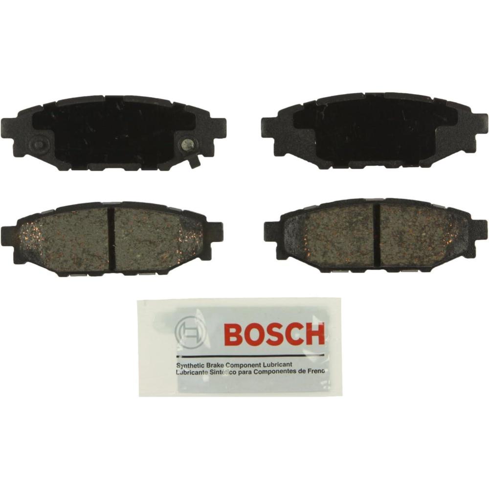 imageBOSCH BE1114 Blue Ceramic Disc Brake Pad Set  Compatible With Select Subaru BRZ Crosstrek Forester Impreza Legacy Outback WRX XV Crosstrek REAR