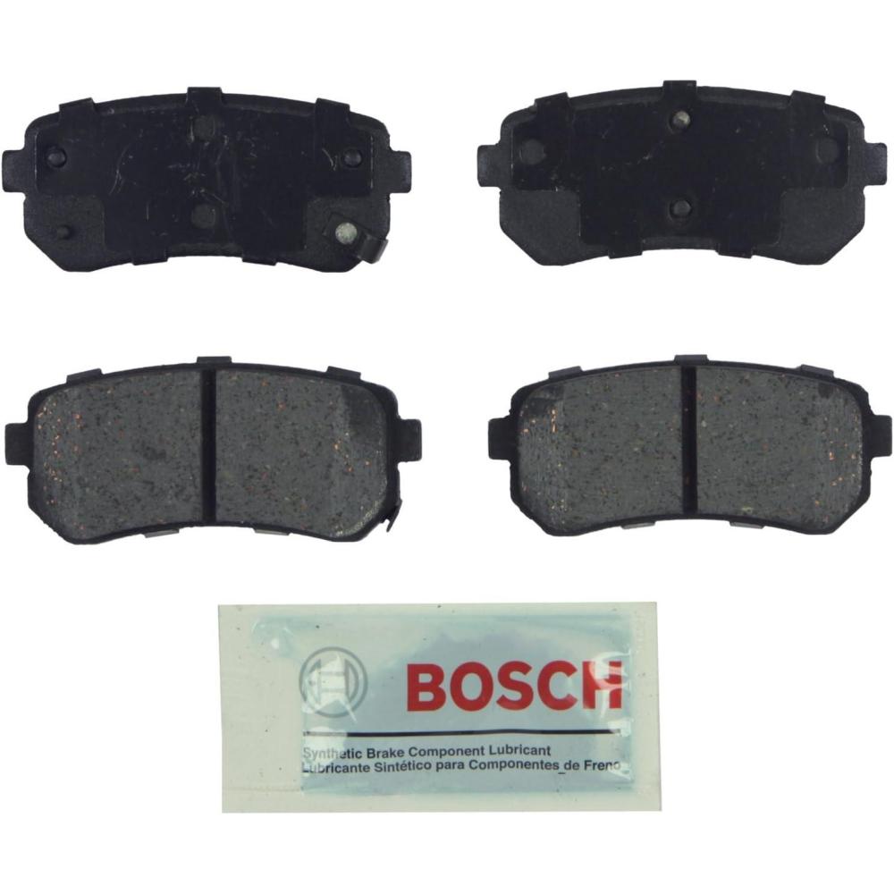 imageBOSCH BE1157 Blue Ceramic Disc Brake Pad Set  Compatible With Select Hyundai Accent Elantra Tucson Kia Cadenza Forte Forte Koup Forte5 Rio Rio5 Sportage REAR