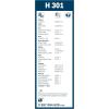 imageBOSCH H301 Rear Wiper Blade 12quot  Single3397110715
