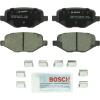 imageBOSCH BC1377 QuietCast Premium Ceramic Disc Brake Pad Set  Compatible with Select Ford Edge Explorer Flex Police Interceptor Utility Taurus Lincoln MKS MKT MKX REAR