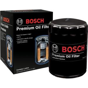 imageBOSCH 72143 Premium Oil Filter  Compatible with Select Dodge Dakota Durango Ram 1500 Ford E150 F150 Mustang Taurus Jeep Liberty Mazda 6 CX9 Mercury Sable Lincoln LS MKX MKZ  More