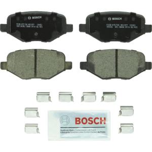 imageBOSCH BC1377 QuietCast Premium Ceramic Disc Brake Pad Set  Compatible with Select Ford Edge Explorer Flex Police Interceptor Utility Taurus Lincoln MKS MKT MKX REAR