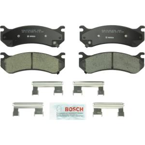 imageBOSCH BC785 QuietCast Premium Ceramic Disc Brake Pad Set  Compatible with Select Cadillac Escalade Chevrolet Avalanche Express Silverado Suburban Tahoe GMC Savana Sierra Yukon XL  More