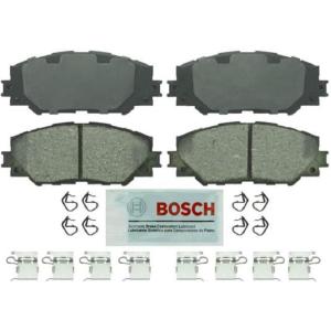 imageBOSCH BE1210H Blue Ceramic Disc Brake Pad Set With Hardware  Compatible With Select Lexus HS250h Pontiac Vibe Scion xB xD Toyota Corolla Matrix Prius V RAV4 FRONT