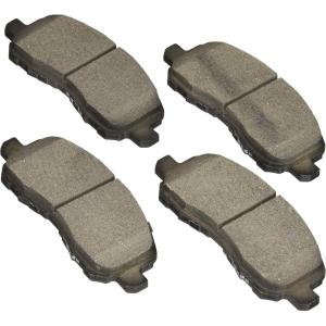 imageBOSCH BE866H Blue Ceramic Disc Brake Pad Set wHardware Compatible with Select Chrysler 200 Dodge Avenger Caliber Stratus Jeep Compass Patriot Mitsubishi Eclipse Lancer Outlander More FRONT