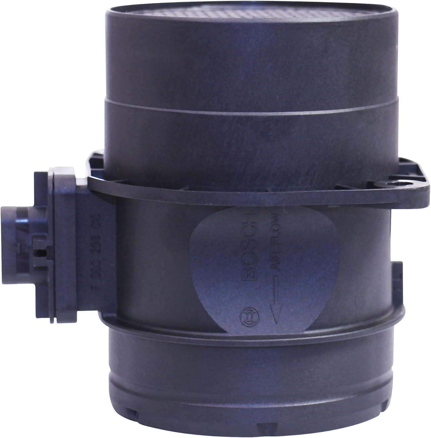 imageBOSCH 0281002956 Original Equipment Mass Air Flow MAF Sensor  Compatible With Select Audi A3 Volkswagen Beetle Golf Golf SportWagen Jetta Passat