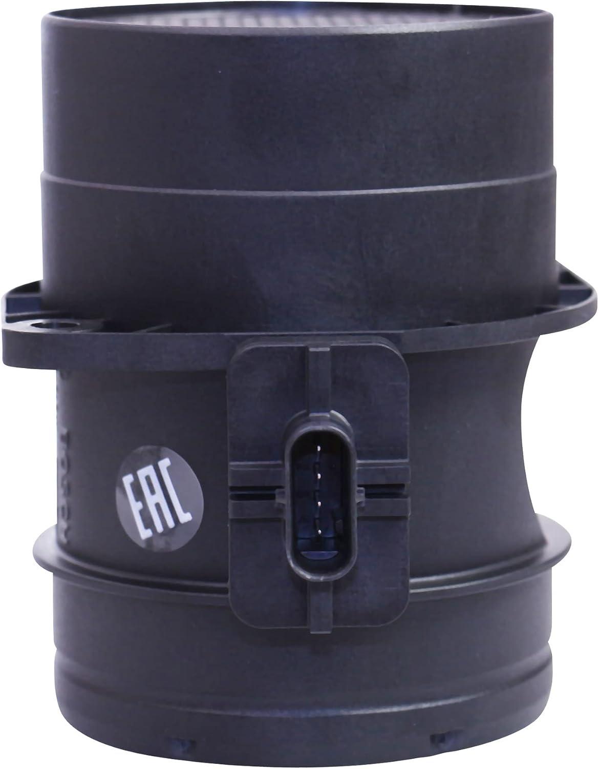 imageBOSCH 0281002956 Original Equipment Mass Air Flow MAF Sensor  Compatible With Select Audi A3 Volkswagen Beetle Golf Golf SportWagen Jetta Passat