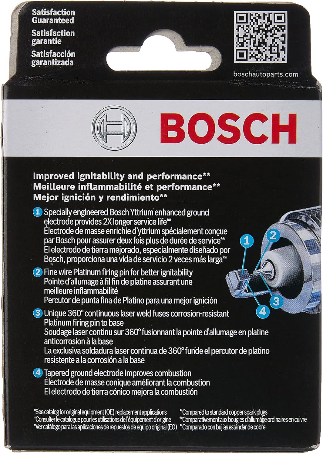 imageBOSCH 6715 OE Fine Wire Platinum Spark Plug  Pack of 4
