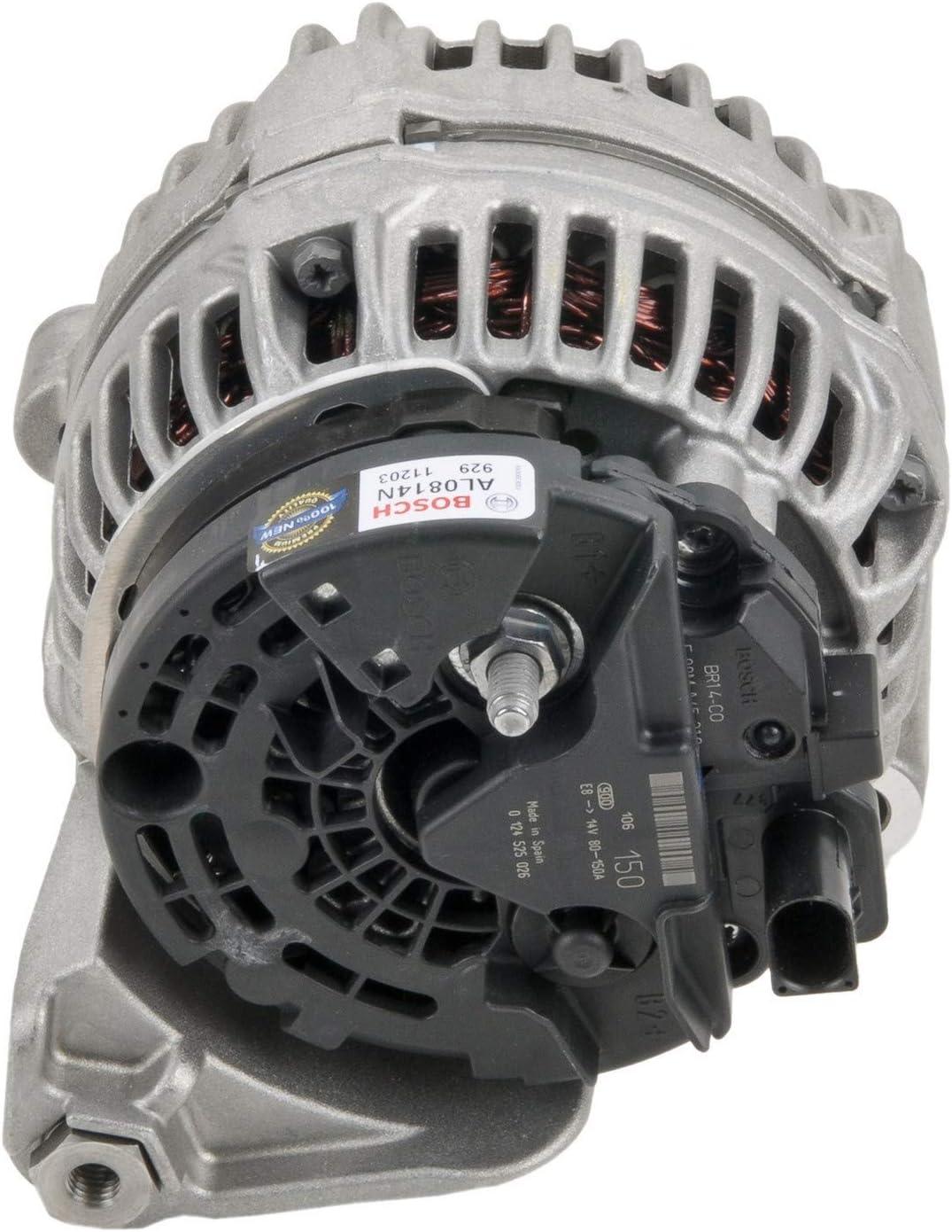 imageBOSCH AL0814N Original Equipment New Alternator  Compatible With Select BMW 325Ci 325i 325xi 330Ci 330i 330xi 525i 530i X3 150 Amp