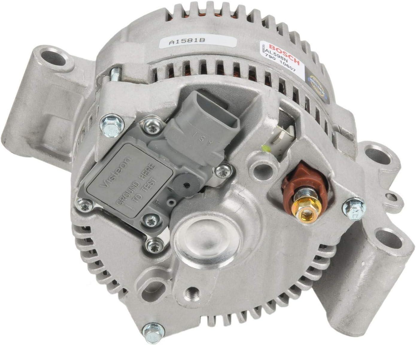 imageBOSCH AL598N Premium 100 New Alternator  Compatible with Select Ford Aerostar Bronco E150 E250 E350 Explorer F150 F250 F350 Ranger Mazda B3000 B4000 Navajo Mercury Tracer 95 Amp