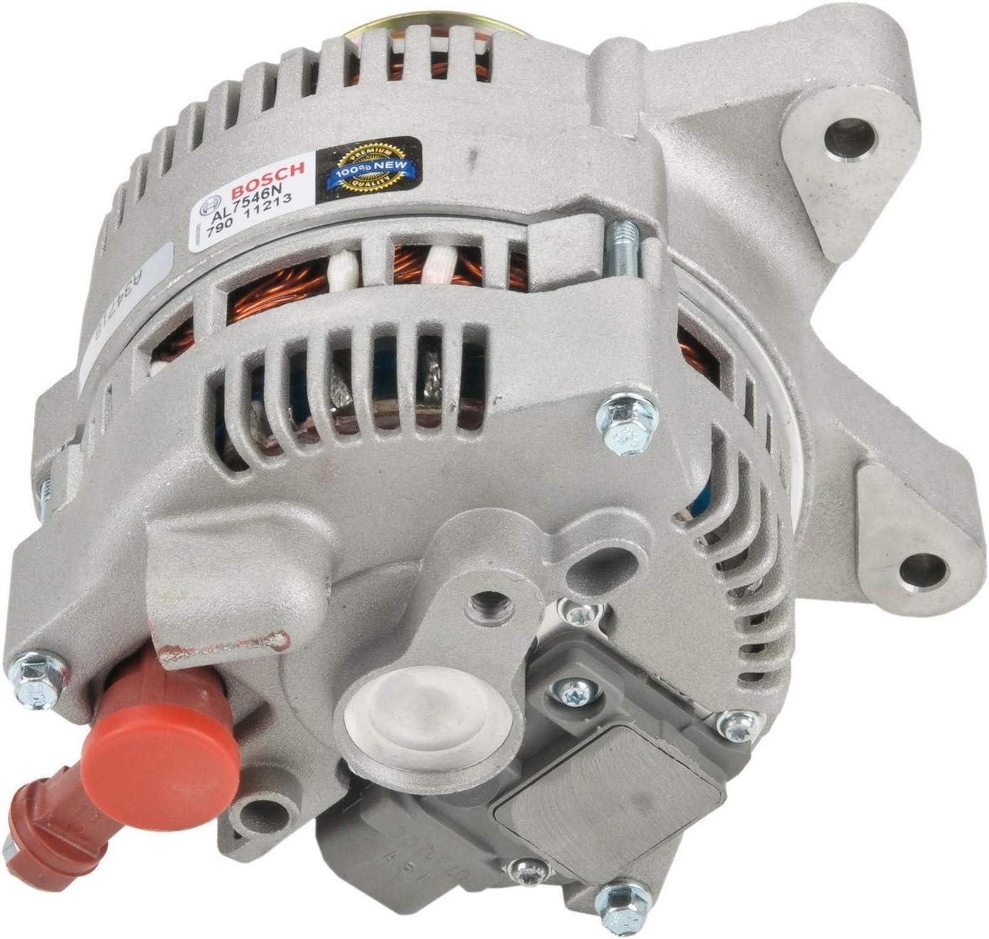 imageBOSCH AL7546N Premium 100 New Alternator  Compatible with Select Ford E150 E250 E350 E450 E550 F150 F250 F350 F450 F550 F53 Lincoln Town Car Mercury Grand Marquis 95 Amp