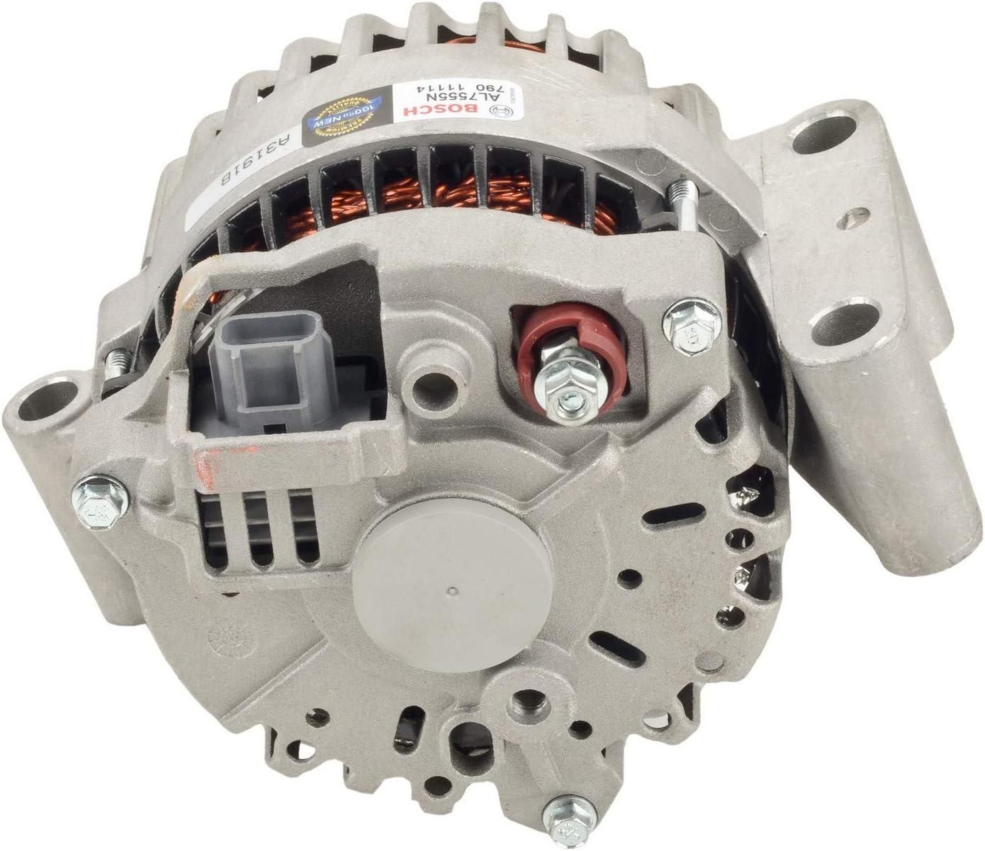 imageBOSCH AL7555N Premium 100 New Alternator  Compatible with Select Ford Excursion E350 E450 E550 F250 Super Duty F350 F450 F550 110 Amp