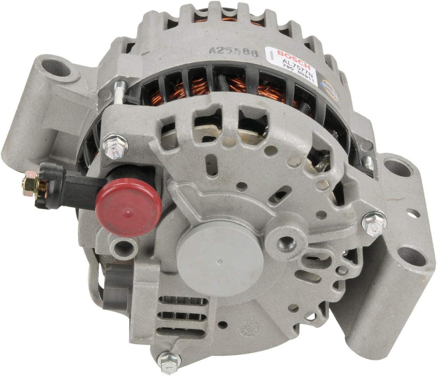 imageBOSCH AL7577N Premium 100 New Alternator  Compatible with Select Ford F250 Super Duty F350 Super Duty F450 Super Duty F550 Super Duty 110 Amp