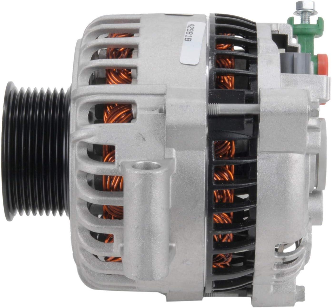 imageBOSCH AL7606N Premium 100 New Alternator  Compatible with Select Ford E450 Super Duty F450 Super Duty F550 Super Duty 135 Amp