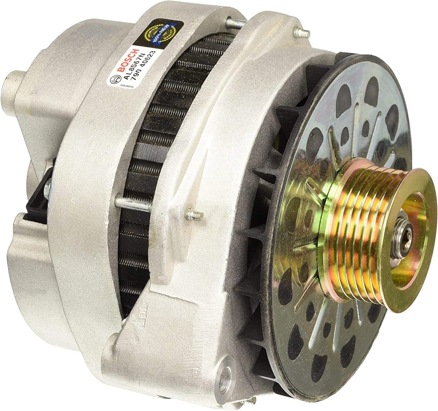 imageBOSCH AL8567N Premium 100 New Alternator  Compatible with Select Cadillac Escalade Chevrolet  GMC C1500 C2500 C3500 K1500 K2500 K3500 Express Savana Suburban Tahoe Yukon 140 Amp