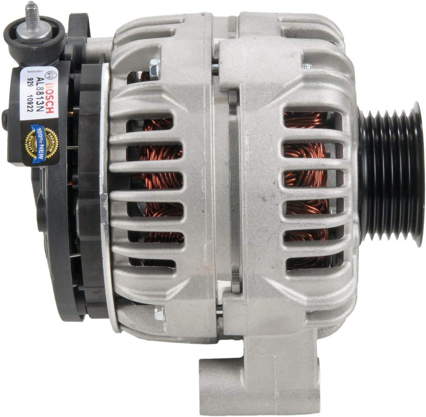 imageBOSCH AL8813N Premium 100 New Alternator  Compatible With Select Cadillac Escalade Chevrolet Avalanche Express Silverado Suburban Tahoe GMC Savana Sierra Yukon Yukon XL 125 Amp