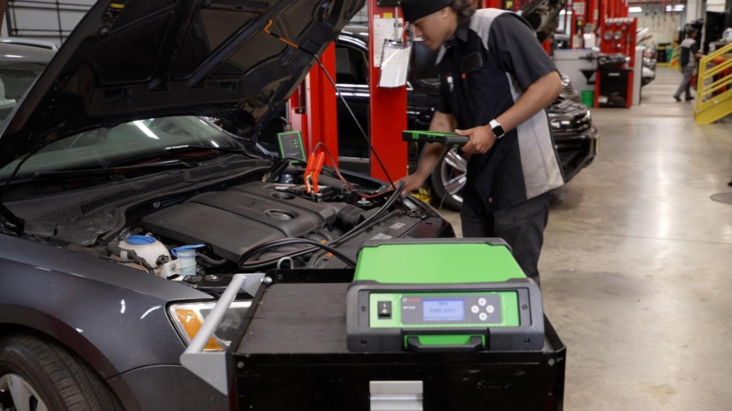 imageBOSCH BAT6120US 120 Amp Smart Battery Charger and Power Supply  Compatible with All Automotive Battery Types