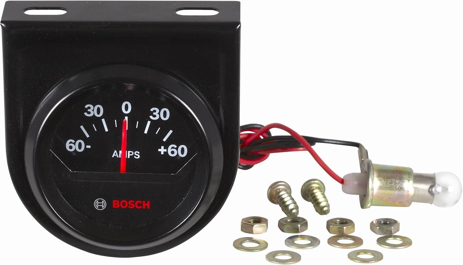 imageBOSCH SP0F000059 Style Line 2quot Ammeter Gauge Black Dial Face Black Bezel