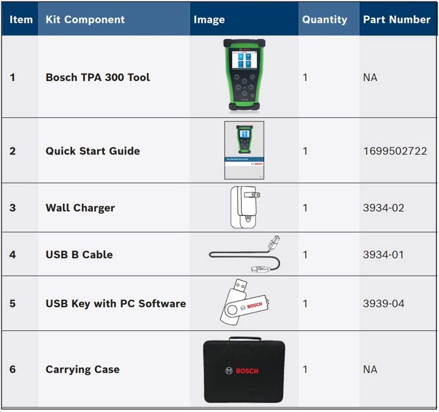imageBosch 3934 TPA 300 TPMS Programming Activation and ECU Reset Tool  Compatible with All OE and Aftermarket Sensors