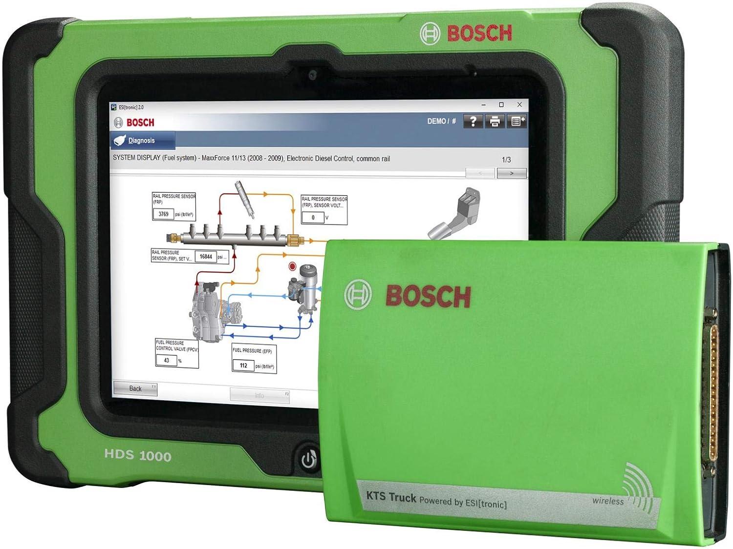 imageBosch Automotive Tools 3824A ESITruck Professional Heavy Duty and Commercial Vehicle Diagnostic Solution with HDS 1000 Tablet and Wireless VCI