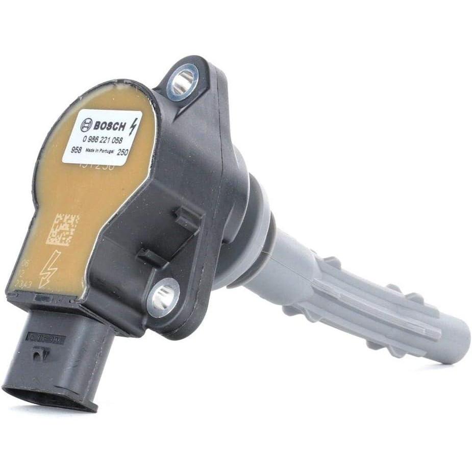 imageBOSCH 0986221058 Original Equipment Ignition Coil  Compatible with Select MercedesBenz C CL CLK CLS E G GL GLK ML R S SL SLK 230 250 280 300 350 400 450 550  Single