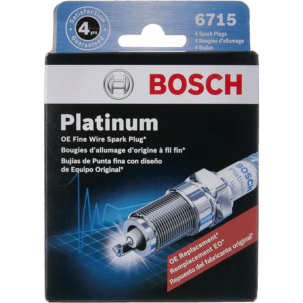 imageBOSCH 6715 OE Fine Wire Platinum Spark Plug  Pack of 4