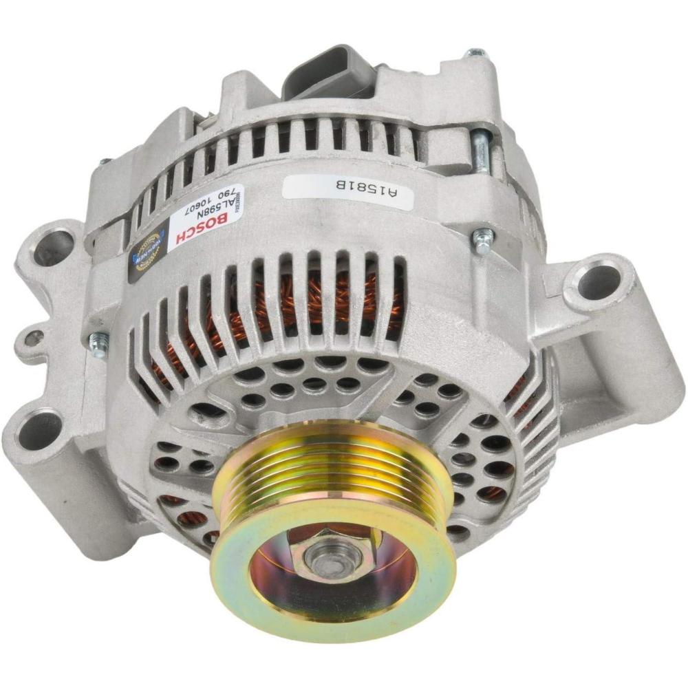 imageBOSCH AL598N Premium 100 New Alternator  Compatible with Select Ford Aerostar Bronco E150 E250 E350 Explorer F150 F250 F350 Ranger Mazda B3000 B4000 Navajo Mercury Tracer 95 Amp