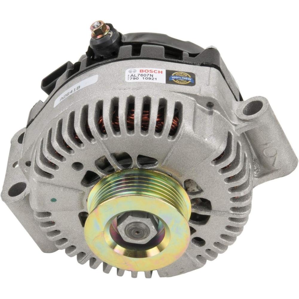 imageBOSCH AL7607N Premium 100 New Alternator  Compatible with Select Ford F550 Super Duty 110 Amp