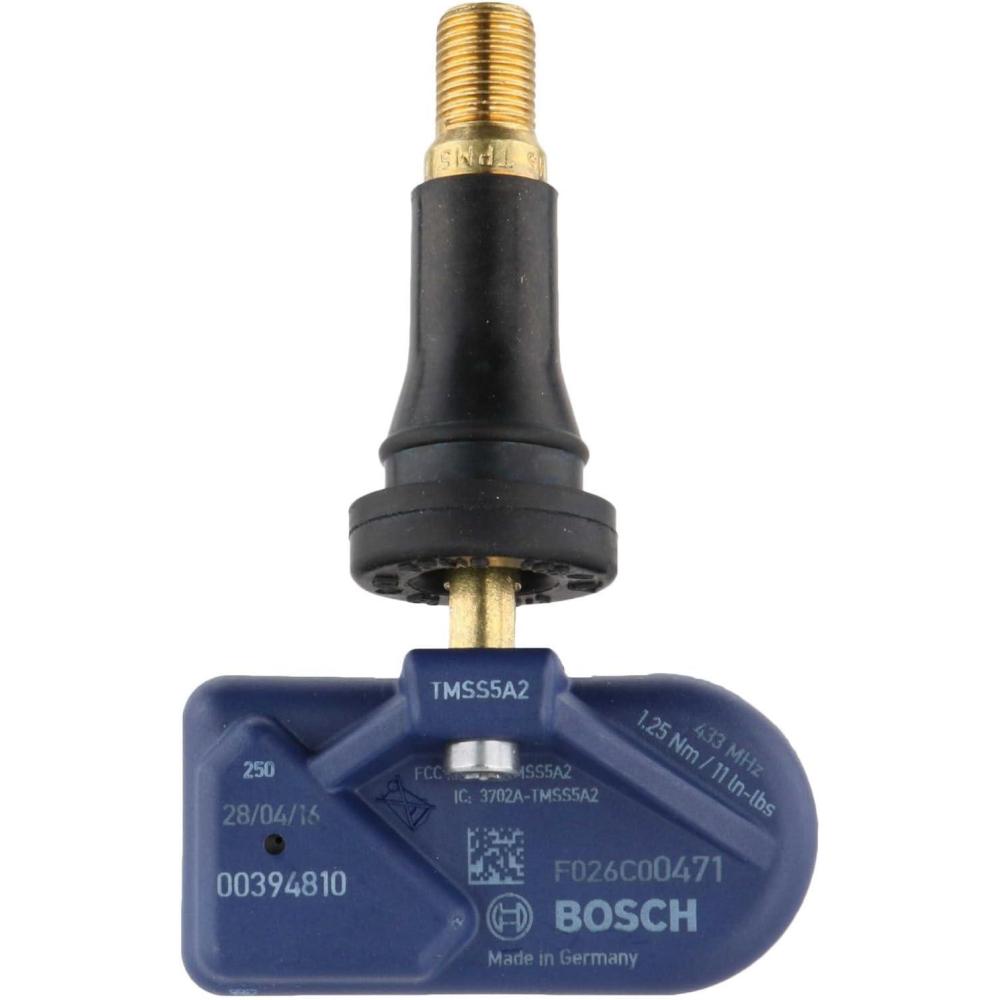 imageBOSCH QF0471 Rubber Valve Universal Tire Pressure Monitoring System Sensor TPMS  315MHz433MHz  Must be Programmed Prior to Install