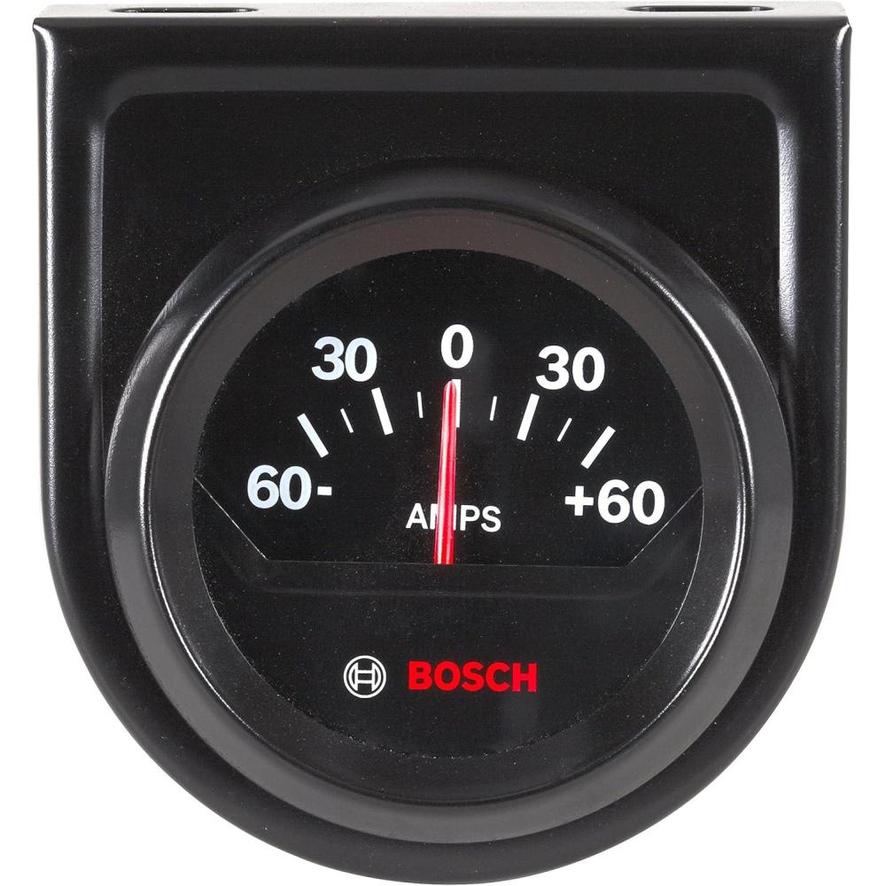imageBOSCH SP0F000059 Style Line 2quot Ammeter Gauge Black Dial Face Black Bezel