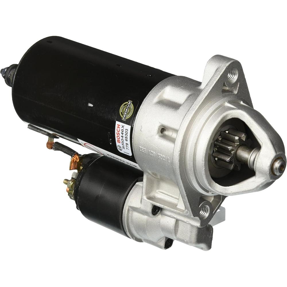 imageBOSCH SR0446X Premium 100 Remanufactured Starter  Compatible With Select BMW 530i 540i 740i 740iL 840Ci M5 X5 Z8